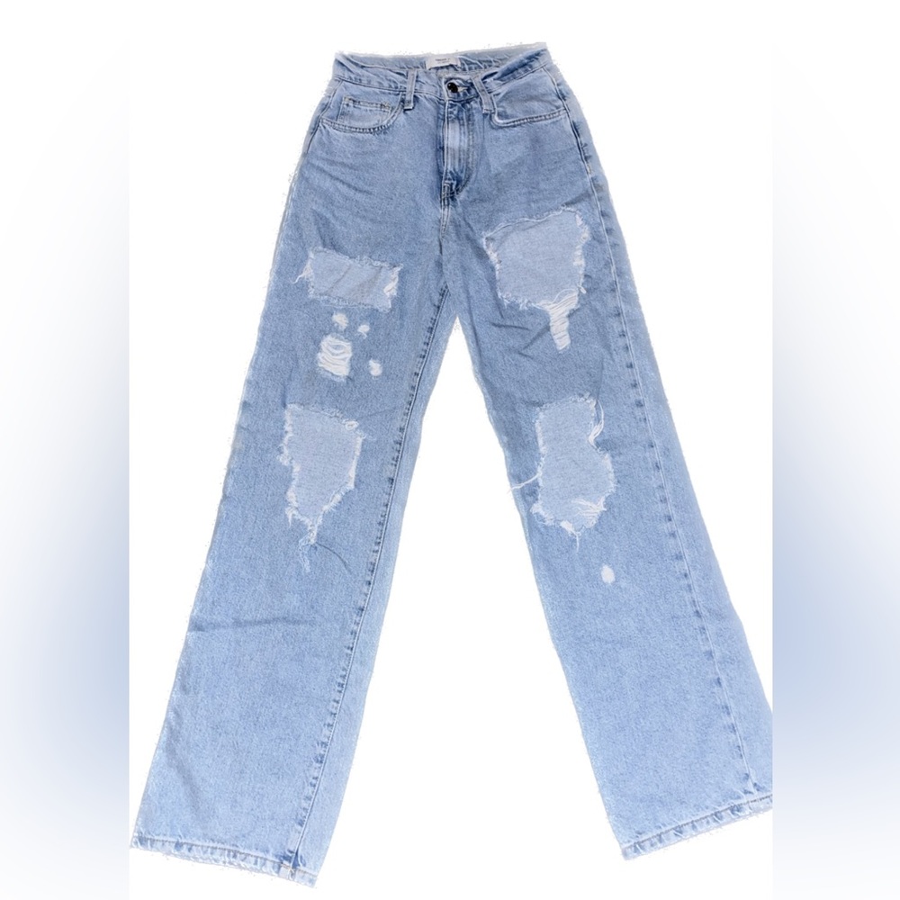 Ripped Light Color Jeans